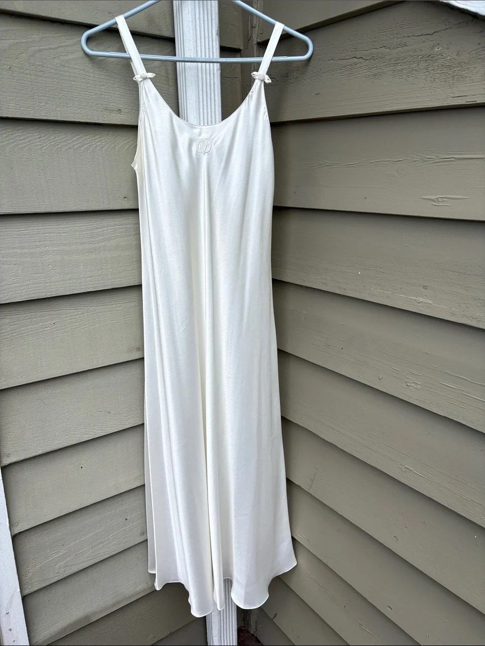 Vtg Dior White Satin Slip Dress from NeimanMarcus. Sz Pettitte. Worn once. ❤️❤️ - Picture 3 of 9